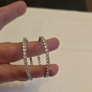 Elegant Silver Hoop Earrings